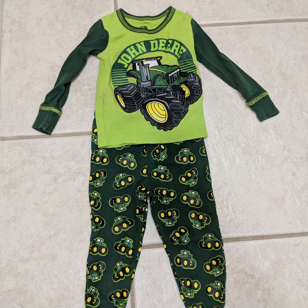 John Deere boys pajamas 2t/24 mo